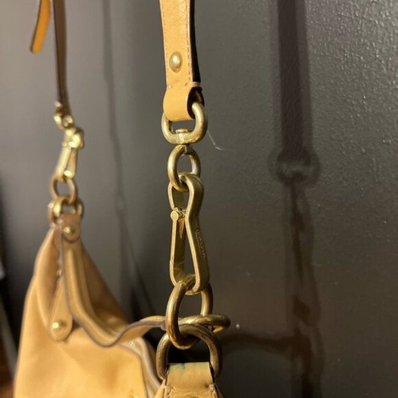 Coach Madison Tan Leather Hobo Bag - Picture 5 of 16